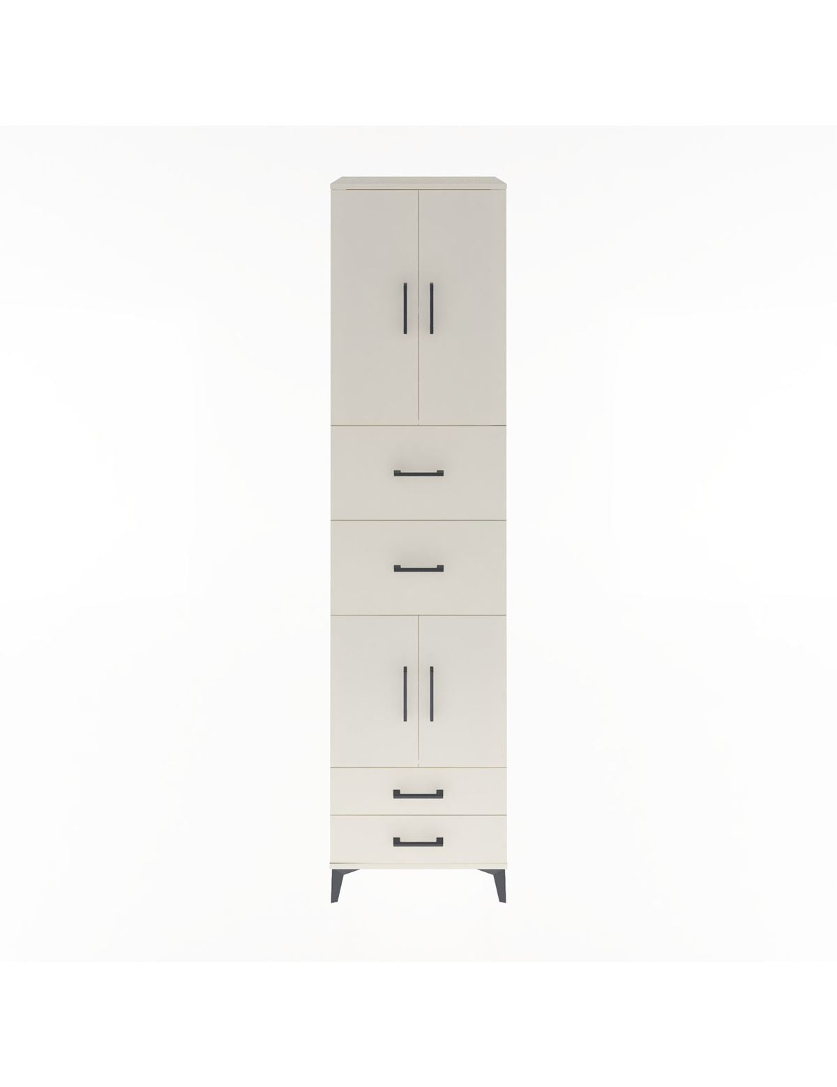 Hyperion Dolap 3 Raflı 4 Çekmeceli 4 Kapaklı 60x44x243 Aytaşı-Aytaşı