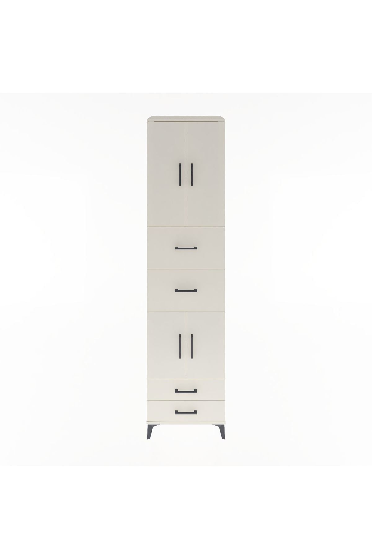 Hyperion Dolap 3 Raflı 4 Çekmeceli 4 Kapaklı 60x44x243 - S65M062V1B