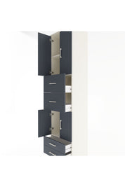 Hyperion Dolap 3 Raflı 4 Çekmeceli 4 Kapaklı 60x44x243 - S65M062V2B