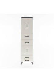 Hyperion Dolap 3 Raflı 4 Çekmeceli 4 Kapaklı 60x44x243 - S65M062V4B