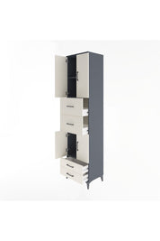 Hyperion Dolap 3 Raflı 4 Çekmeceli 4 Kapaklı 60x44x243 - S65M062V4B
