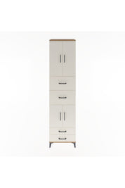 Hyperion Dolap 3 Raflı 4 Çekmeceli 4 Kapaklı 60x44x243 Çam-Aytaşı