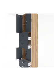 Hyperion Dolap 3 Raflı 4 Çekmeceli 4 Kapaklı 60x44x243 - S65M062V8B