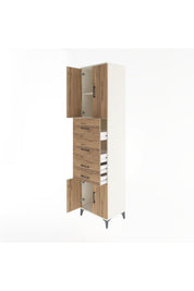 Hyperion Dolap 2 Raflı 4 Çekmeceli 4 Kapaklı 60x44x243 - S65M063V3B