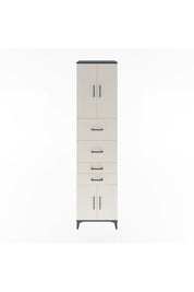 Hyperion Dolap 2 Raflı 4 Çekmeceli 4 Kapaklı 60x44x243 Antrasit-Aytaşı