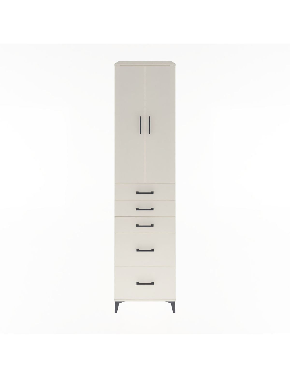 Hyperion Dolap 3 Raflı 5 Çekmeceli 2 Kapaklı 60x44x243 Aytaşı-Aytaşı