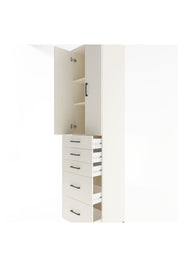 Hyperion Dolap 3 Raflı 5 Çekmeceli 2 Kapaklı 60x44x243 Aytaşı-Aytaşı