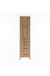 Hyperion Dolap 3 Raflı 5 Çekmeceli 2 Kapaklı 60x44x243 Aytaşı-Çam