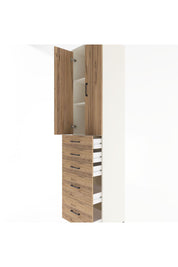 Hyperion Dolap 3 Raflı 5 Çekmeceli 2 Kapaklı 60x44x243 Aytaşı-Çam