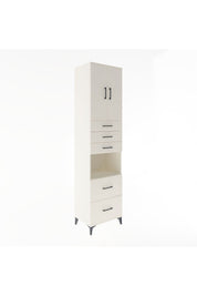 Hyperion Dolap 3 Raflı 5 Çekmeceli 2 Kapaklı 60x44x243 Aytaşı-Aytaşı