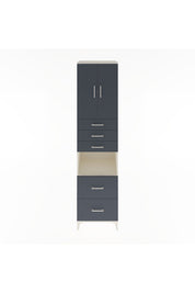 Hyperion Dolap 3 Raflı 5 Çekmeceli 2 Kapaklı 60x44x243 Aytaşı-Antrasit