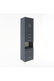 Hyperion Dolap 3 Raflı 5 Çekmeceli 2 Kapaklı 60x44x243 - S65M065V5B