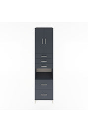 Hyperion Dolap 3 Raflı 5 Çekmeceli 2 Kapaklı 60x44x243 - S65M065V5B
