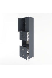 Hyperion Dolap 3 Raflı 5 Çekmeceli 2 Kapaklı 60x44x243 - S65M065V5B