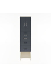 Hyperion Dolap 2 Raflı 5 Çekmeceli 2 Kapaklı 60x44x243 Aytaşı-Antrasit