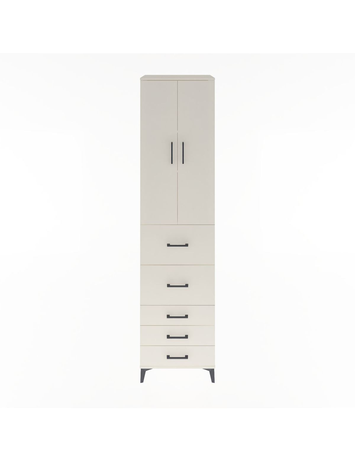 Hyperion Dolap 3 Raflı 5 Çekmeceli 2 Kapaklı 60x44x243 Aytaşı-Aytaşı