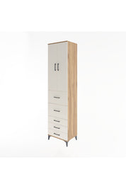 Hyperion Dolap 3 Raflı 5 Çekmeceli 2 Kapaklı 60x44x243 Çam-Aytaşı