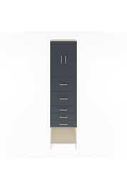 Hyperion Dolap 2 Raflı 5 Çekmeceli 2 Kapaklı 60x44x243 Aytaşı-Antrasit