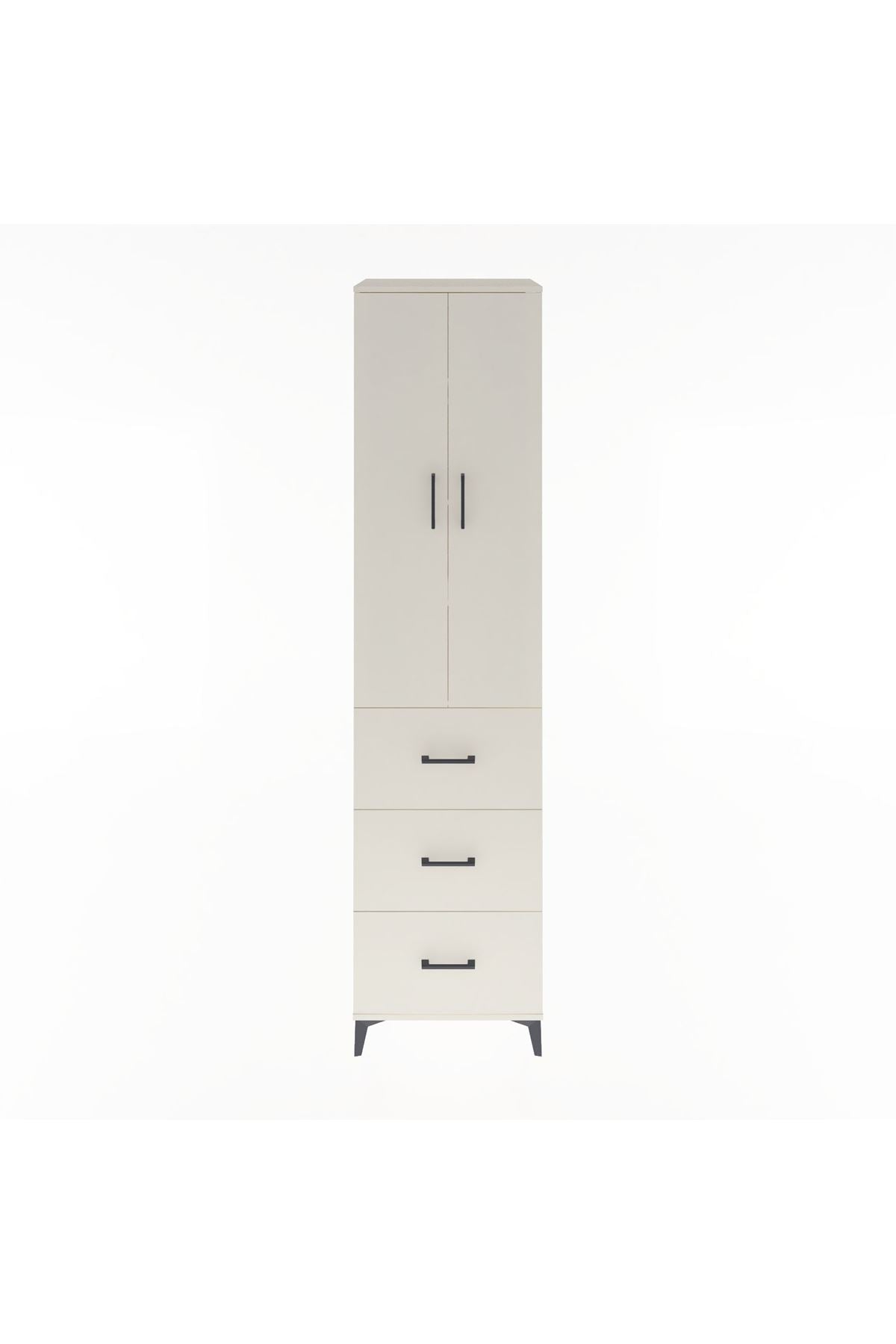 Hyperion Dolap 4 Raflı 3 Çekmeceli 2 Kapaklı 60x44x243 Aytaşı-Aytaşı