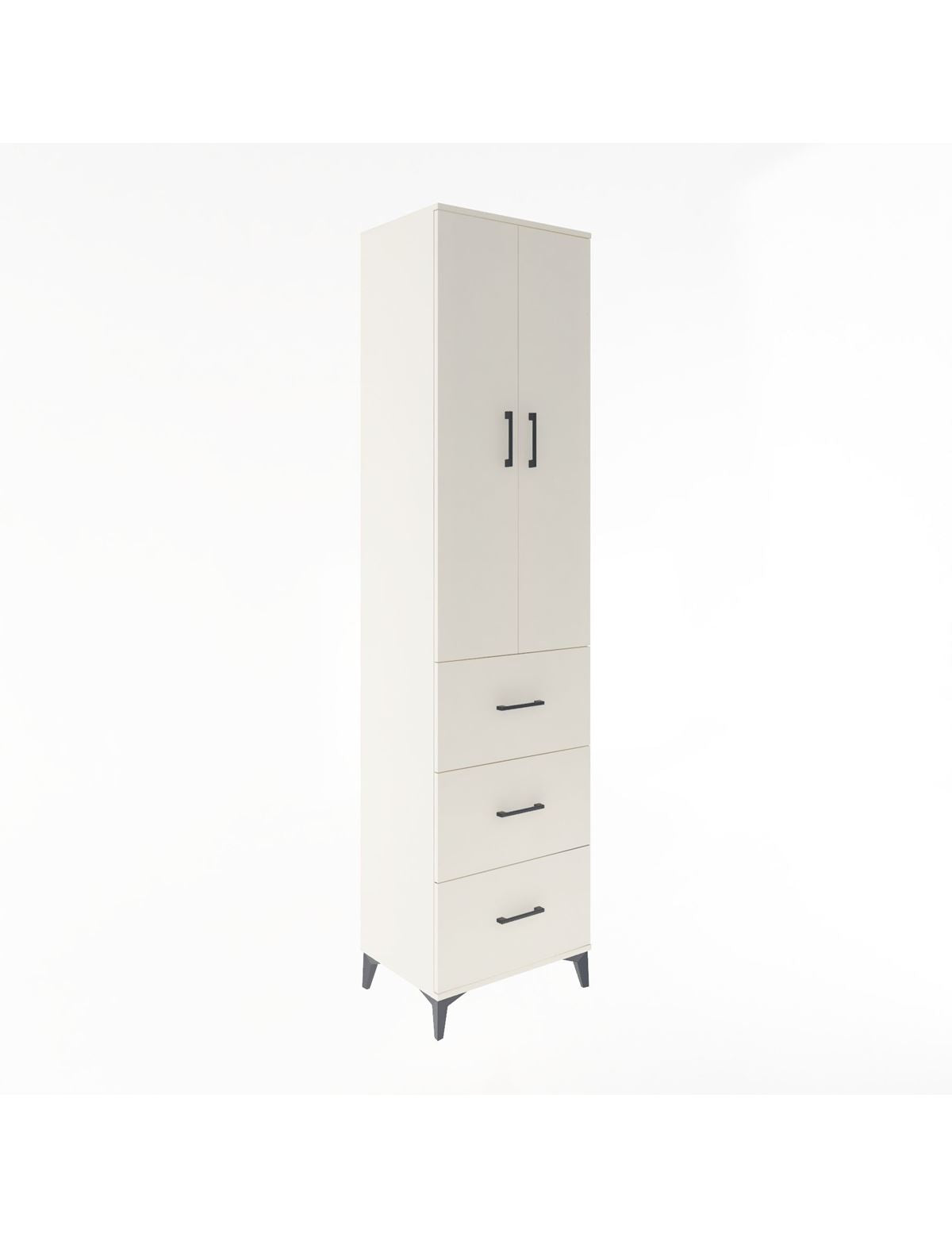 Hyperion Dolap 4 Raflı 3 Çekmeceli 2 Kapaklı 60x44x243 Aytaşı-Aytaşı