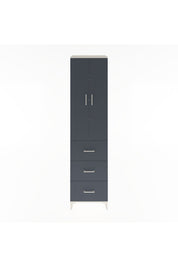 Hyperion Dolap 4 Raflı 3 Çekmeceli 2 Kapaklı 60x44x243 Aytaşı-Antrasit