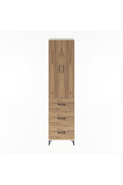 Hyperion Dolap 4 Raflı 3 Çekmeceli 2 Kapaklı 60x44x243 Aytaşı-Çam