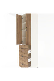 Hyperion Dolap 4 Raflı 3 Çekmeceli 2 Kapaklı 60x44x243 Aytaşı-Çam