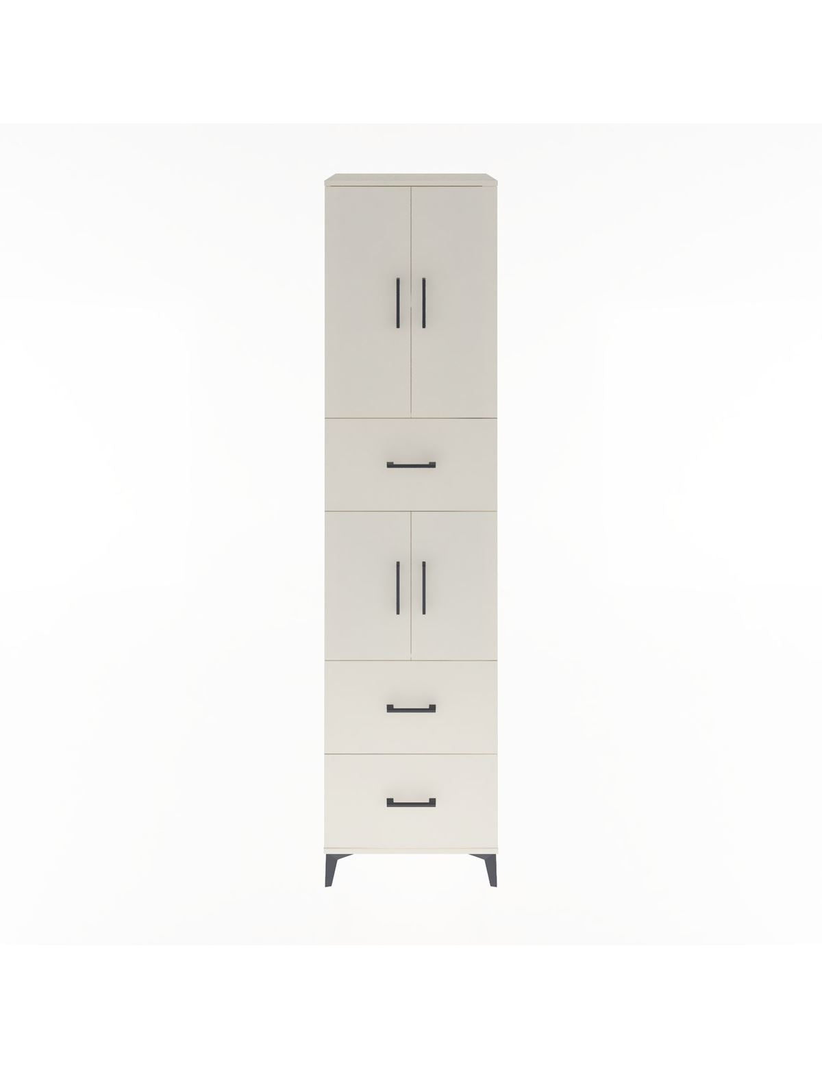 Hyperion Dolap 3 Raflı 3 Çekmeceli 4 Kapaklı 60x44x243 Aytaşı-Aytaşı