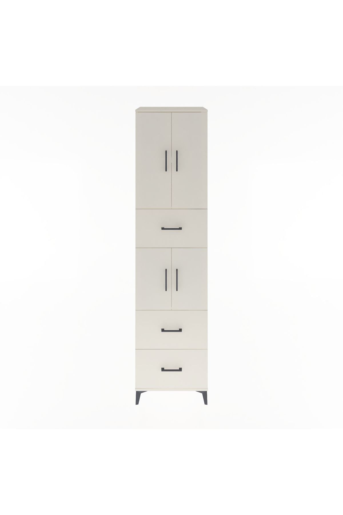 Hyperion Dolap 3 Raflı 3 Çekmeceli 4 Kapaklı 60x44x243 Aytaşı-Aytaşı