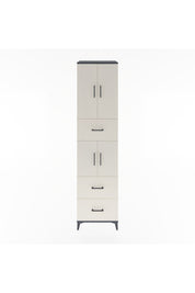 Hyperion Dolap 3 Raflı 3 Çekmeceli 4 Kapaklı 60x44x243 Antrasit-Aytaşı