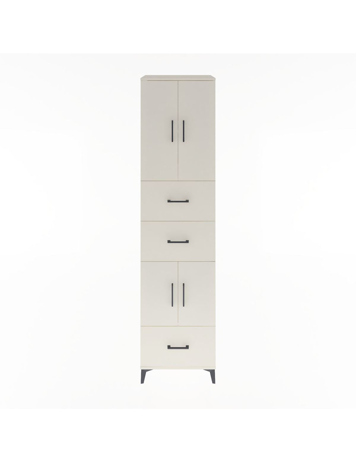 Hyperion Dolap 3 Raflı 3 Çekmeceli 4 Kapaklı 60x44x243 Aytaşı-Aytaşı