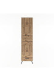 Hyperion Dolap 3 Raflı 3 Çekmeceli 4 Kapaklı 60x44x243 Aytaşı-Çam