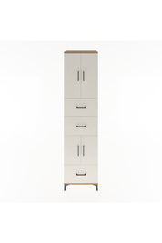 Hyperion Dolap 3 Raflı 3 Çekmeceli 4 Kapaklı 60x44x243 Çam-Aytaşı