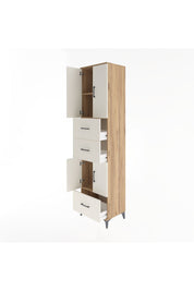 Hyperion Dolap 3 Raflı 3 Çekmeceli 4 Kapaklı 60x44x243 Çam-Aytaşı