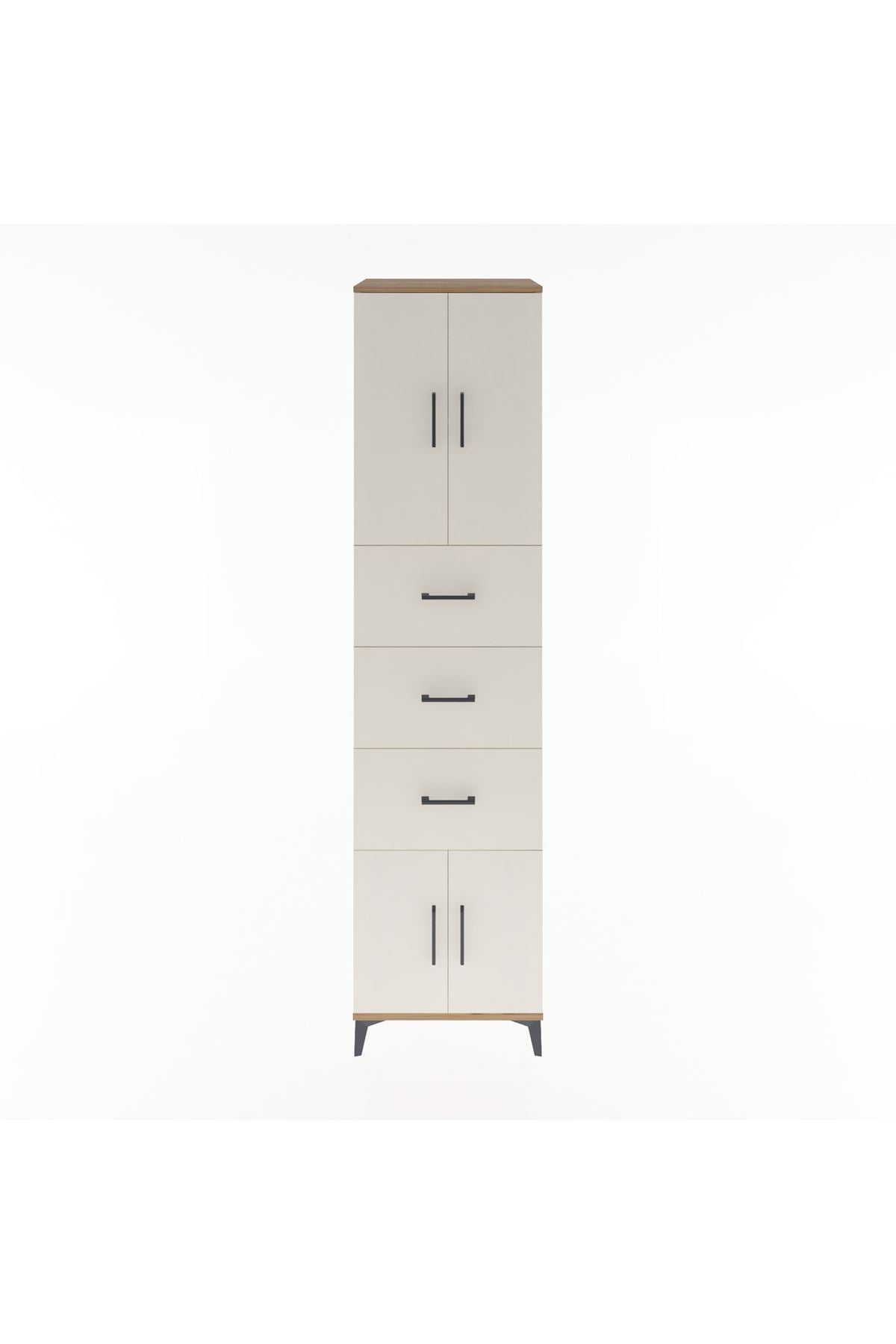 Hyperion Dolap 2 Raflı 3 Çekmeceli 4 Kapaklı 60x44x243 - S65M073V7B