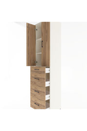 Hyperion Dolap 3 Raflı 4 Çekmeceli 2 Kapaklı 60x44x243 Aytaşı-Çam