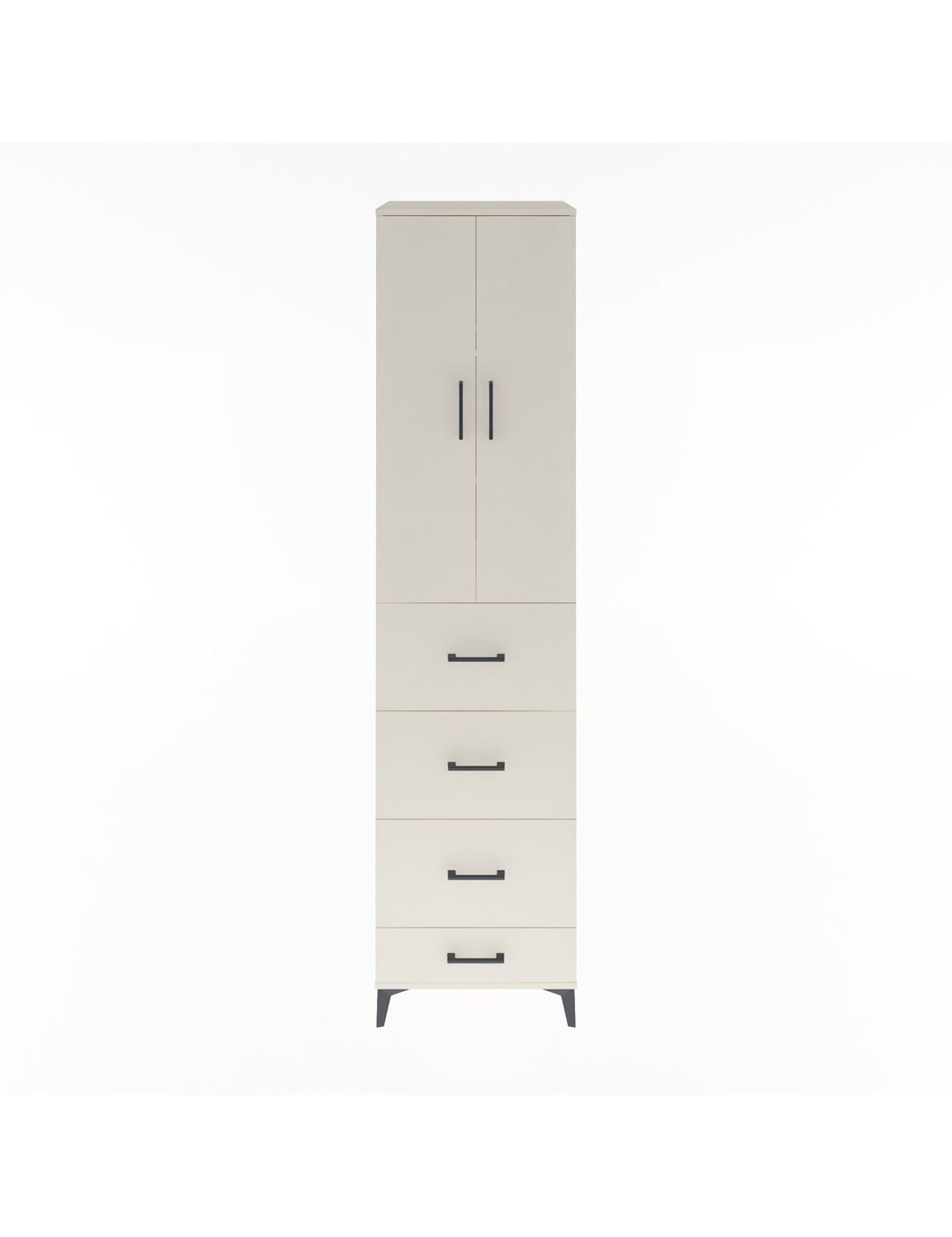 Hyperion Dolap 3 Raflı 4 Çekmeceli 2 Kapaklı 60x44x243 Aytaşı-Aytaşı