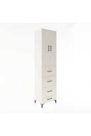 Hyperion Dolap 3 Raflı 4 Çekmeceli 2 Kapaklı 60x44x243 - S65M075V1B