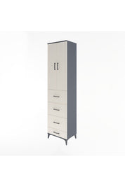 Hyperion Dolap 3 Raflı 4 Çekmeceli 2 Kapaklı 60x44x243 - S65M075V4B