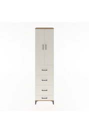 Hyperion Dolap 3 Raflı 4 Çekmeceli 2 Kapaklı 60x44x243 Çam-Aytaşı