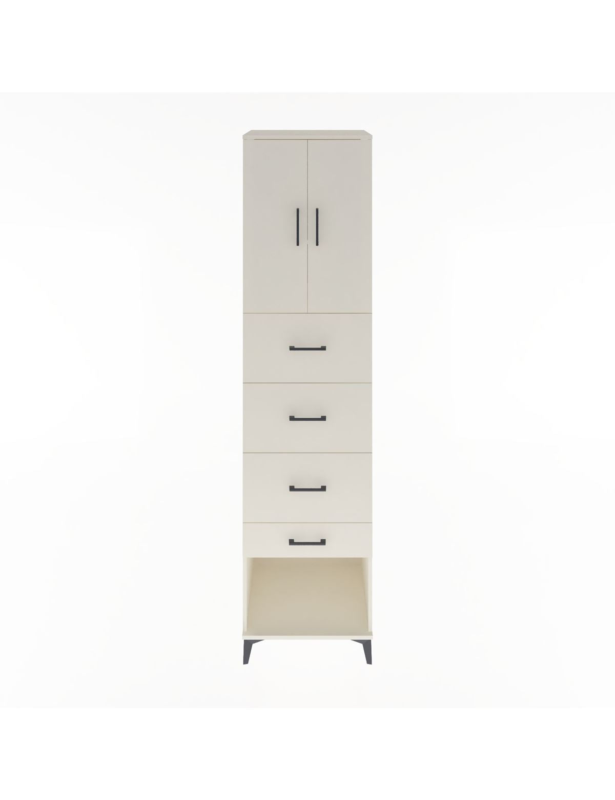 Hyperion Dolap 2 Raflı 4 Çekmeceli 2 Kapaklı 60x44x243 Aytaşı-Aytaşı