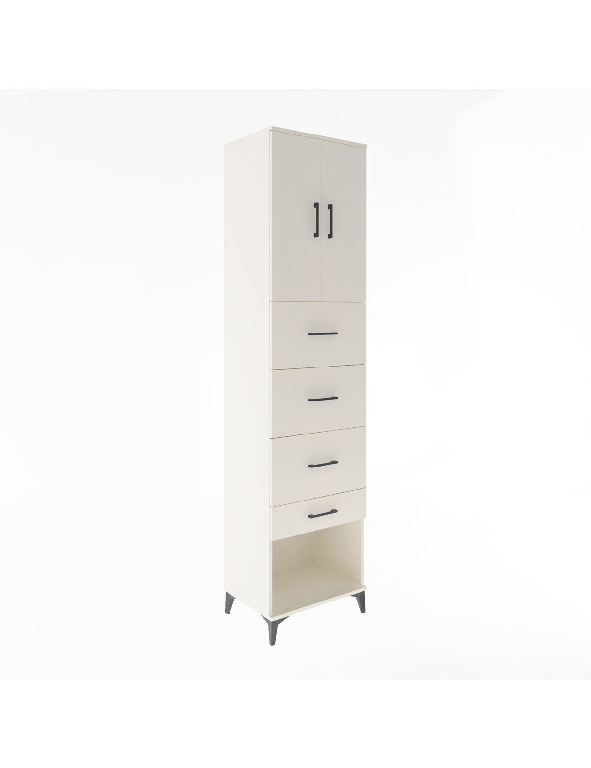 Hyperion Dolap 2 Raflı 4 Çekmeceli 2 Kapaklı 60x44x243 Aytaşı-Aytaşı