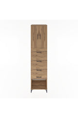 Hyperion Dolap 2 Raflı 4 Çekmeceli 2 Kapaklı 60x44x243
