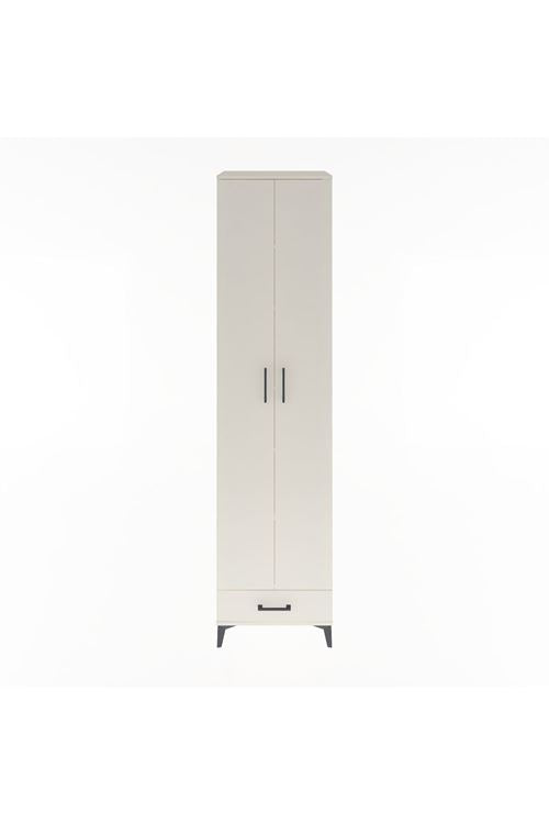 Hyperion Dolap 6 Raflı Tek Çekmeceli 2 Kapaklı 60x44x243 Aytaşı-Aytaşı