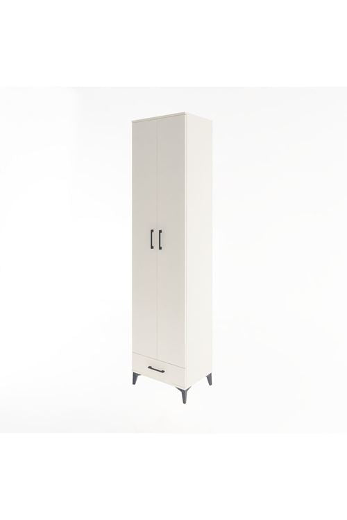 Hyperion Dolap 6 Raflı Tek Çekmeceli 2 Kapaklı 60x44x243 Aytaşı-Aytaşı