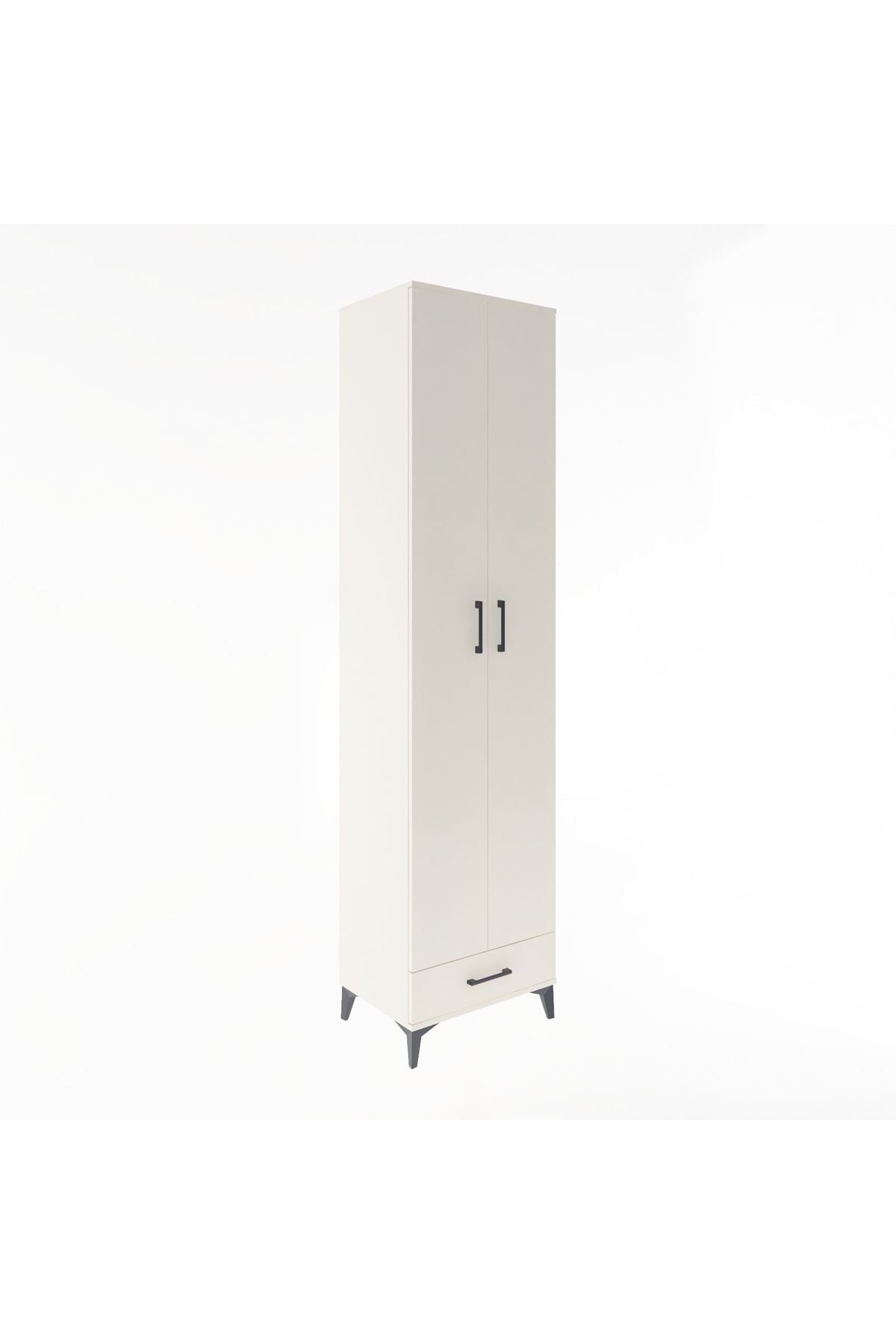 Hyperion Dolap 6 Raflı Tek Çekmeceli 2 Kapaklı 60x44x243 - S65M077V1B