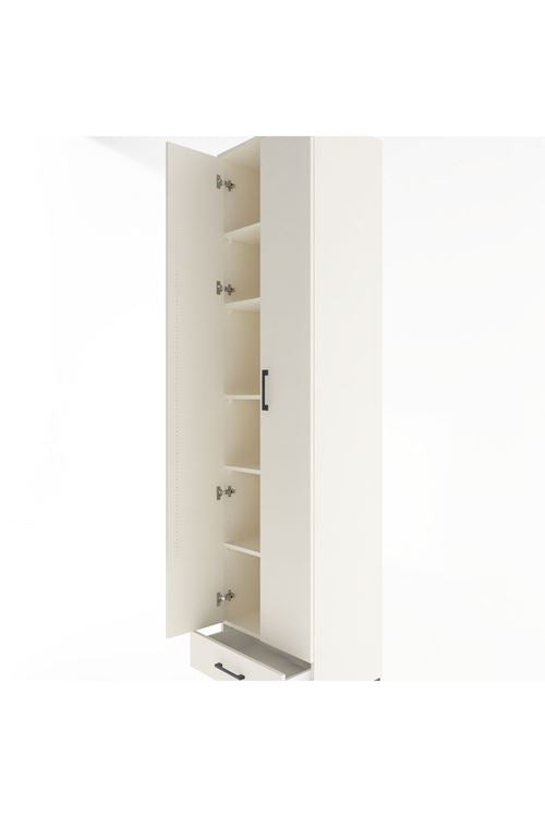 Hyperion Dolap 6 Raflı Tek Çekmeceli 2 Kapaklı 60x44x243 Aytaşı-Aytaşı