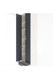 Hyperion Dolap 6 Raflı Tek Çekmeceli 2 Kapaklı 60x44x243 Aytaşı-Antrasit