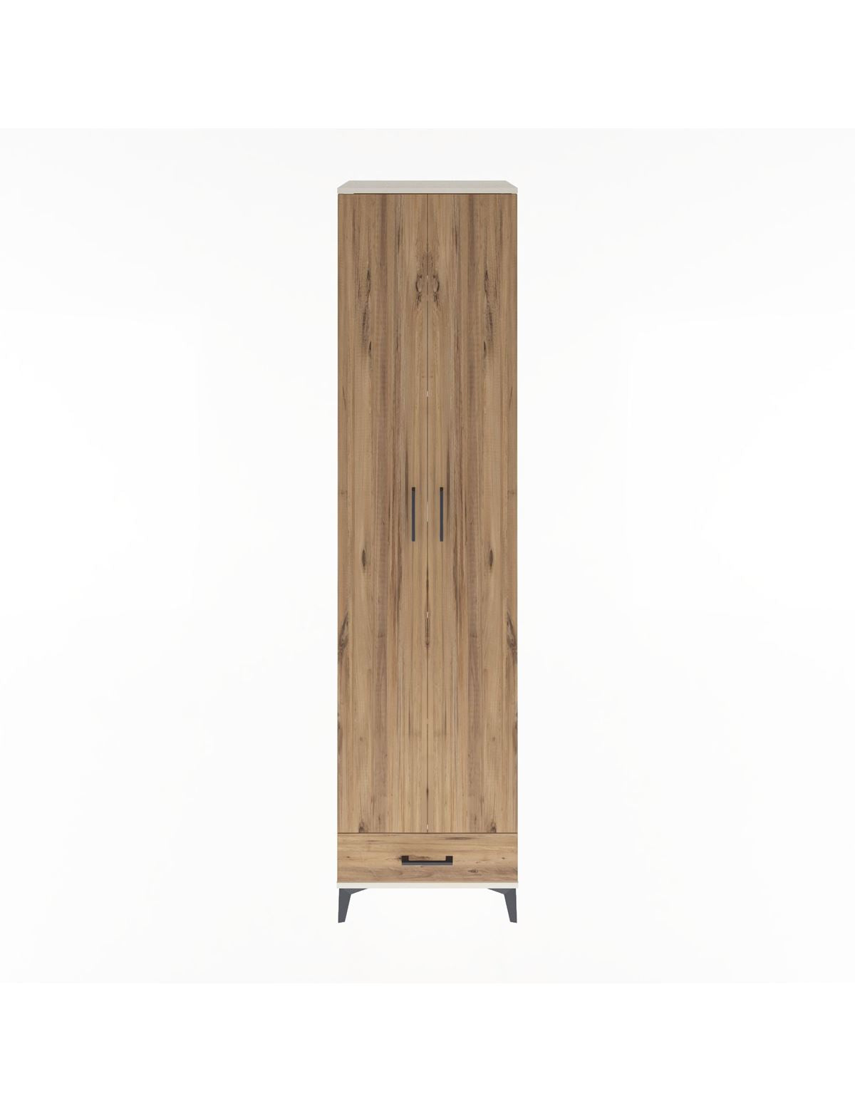 Hyperion Dolap 6 Raflı Tek Çekmeceli 2 Kapaklı 60x44x243 Aytaşı-Çam