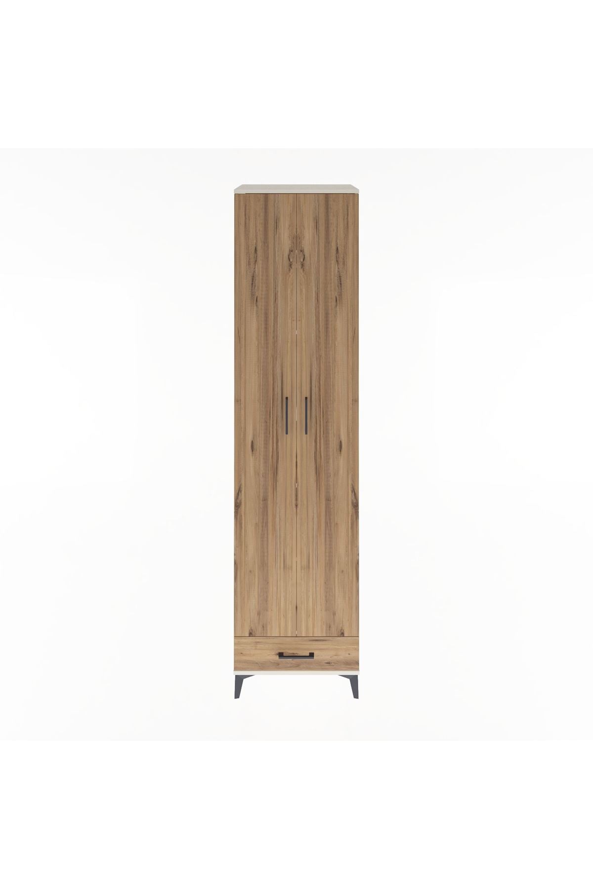 Hyperion Dolap 6 Raflı Tek Çekmeceli 2 Kapaklı 60x44x243 Aytaşı-Çam